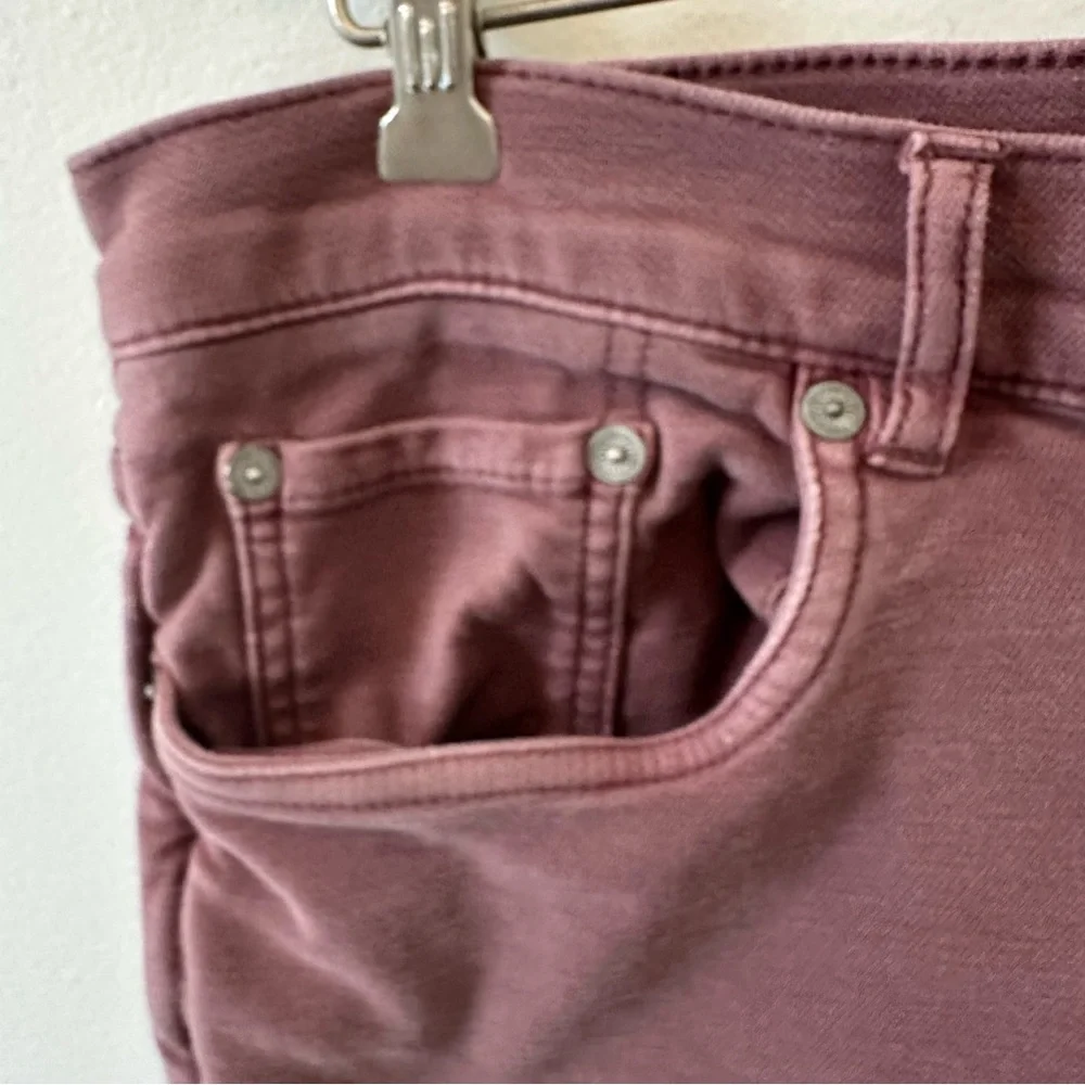 Faherty stretch Terry 5 pockets pants jeans fall burgundy slim straight Size 38